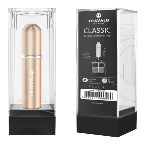 Travalo Classic Atomizer   5 ml - Gold