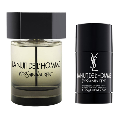 Yves Saint Laurent La Nuit De L'Homme zestaw - woda toaletowa 100 ml + dezodorant sztyft 75 g