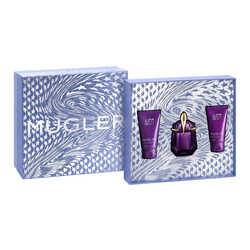 Mugler Alien zestaw - woda perfumowana 30 ml + balsam do ciała 50 ml + mleczko pod prysznic 50 ml