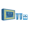 Versace Man Eau Fraiche zestaw - woda toaletowa  50 ml + balsam po goleniu  50 ml + żel pod prysznic  50 ml