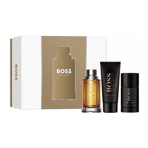 Hugo Boss Boss The Scent  zestaw - woda toaletowa 100 ml + dezodorant sztyft  75 ml + żel pod prysznic 100 ml