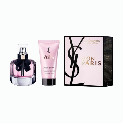 Yves Saint Laurent Mon Paris  zestaw - woda perfumowana 50 ml + balsam do ciała  50 ml