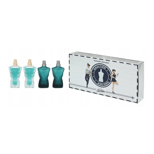 Jean Paul Gaultier zestaw miniaturek - Le Male woda toaletowa 2 x 7ml + Le Beau woda toaletowa 2 x 7ml