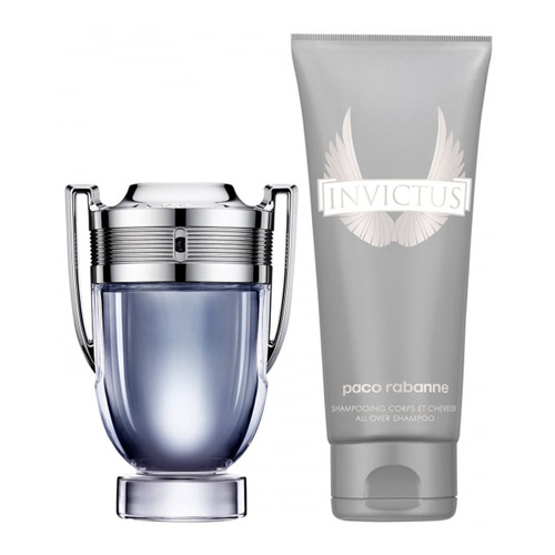 Paco Rabanne Invictus  zestaw - woda toaletowa 100 ml + żel pod prysznic 100 ml