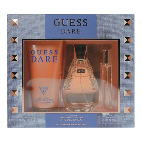 Guess Dare zestaw - woda toaletowa 100 ml + woda toaletowa  15 ml + balsam do ciała 200 ml