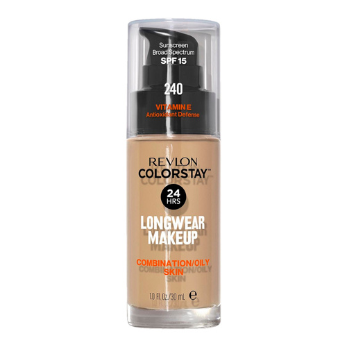 Revlon ColorStay with Pump podkład dla cery tłustej i mieszanej z pompką 30 ml - 240 Medium Beige