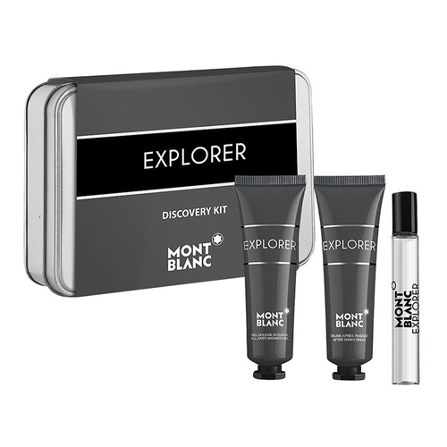 Montblanc Explorer zestaw - woda perfumowana   7,5 ml + balsam po goleniu  30 ml + żel pod prysznic  30 ml