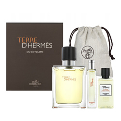 Hermes Terre d'Hermes  zestaw - woda toaletowa 100 ml + woda toaletowa 15 ml + żel pod prysznic 40 ml