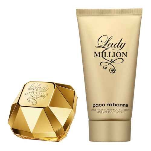 Paco Rabanne Lady Million  zestaw - woda perfumowana  30 ml + balsam do ciała  75 ml