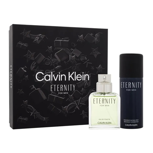 Calvin Klein Eternity for Men  zestaw - woda toaletowa 100 ml + dezodorant spray 150 ml OUTLET