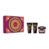Versace Crystal Noir  zestaw - woda toaletowa  50 ml + balsam do ciała  50 ml + żel pod prysznic  50 ml