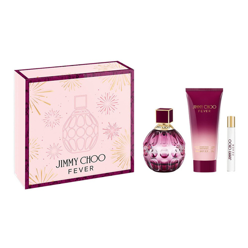 Jimmy Choo Fever zestaw - woda perfumowana 100 ml + woda perfumowana   7,5 ml + balsam do ciała 100 ml