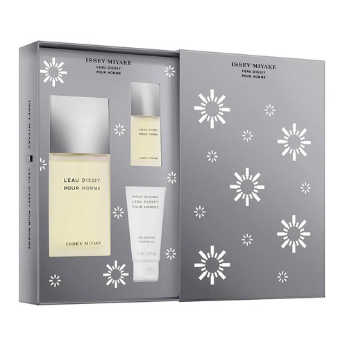 Issey Miyake L'Eau d'Issey pour Homme zestaw - woda toaletowa 125 ml + woda toaletowa  15 ml + żel pod prysznic  50 ml