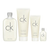 Calvin Klein ck one zestaw - woda toaletowa 200 ml + woda toaletowa  15 ml + balsam do ciała 200 ml + żel pod prysznic 100 ml