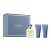 Dolce & Gabbana Light Blue pour Homme zestaw - woda toaletowa 125 ml + balsam po goleniu  50 ml + żel pod prysznic  50 ml