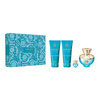 Versace Pour Femme Dylan Turquoise zestaw - woda toaletowa 100 ml + woda toaletowa   5 ml + żel do ciała 100 ml + żel pod prysznic 100 ml