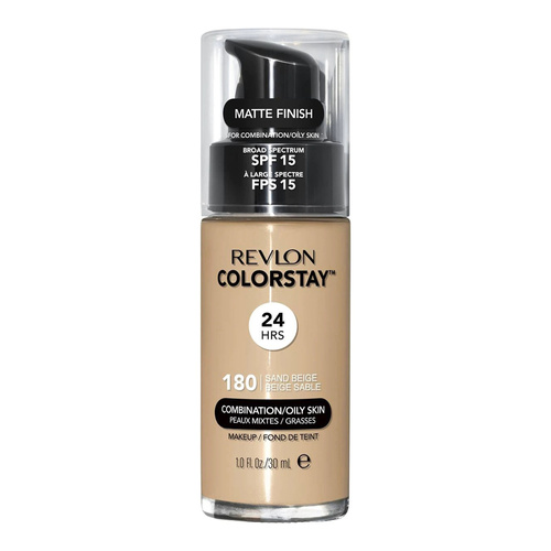 Revlon ColorStay with Pump podkład dla cery tłustej i mieszanej z pompką 30 ml - 180 Sand Beige