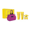 Versace Yellow Diamond  zestaw - woda toaletowa  90 ml + balsam do ciała 100 ml + żel pod prysznic 100 ml + torebka