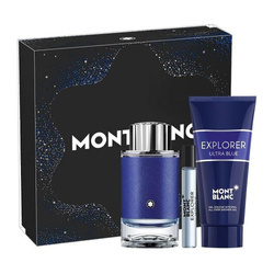 Montblanc Explorer Ultra Blue zestaw - woda perfumowana 100 ml + woda perfumowana   7,5 ml + żel pod prysznic 100 ml