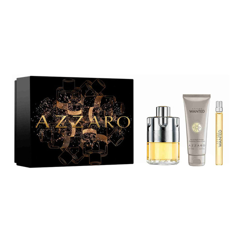 Azzaro Wanted zestaw - woda toaletowa 100 ml + woda toaletowa  10 ml + żel pod prysznic  75 ml