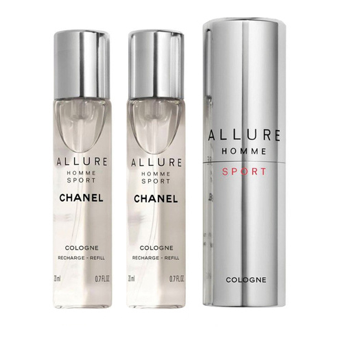 Chanel Allure Homme Sport Cologne woda kolońska 3 x 20 ml - travel spray and two refills