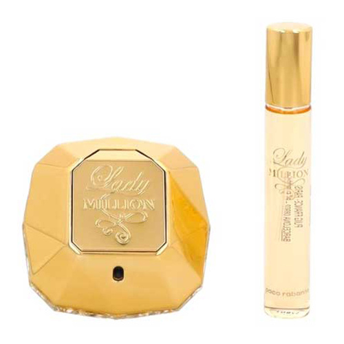 Paco Rabanne Lady Million zestaw - woda perfumowana 80 ml + woda perfumowana 20 ml OUTLET