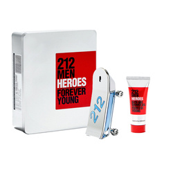 Carolina Herrera 212 Men Heroes zestaw - woda toaletowa  90 ml + żel pod prysznic 100 ml