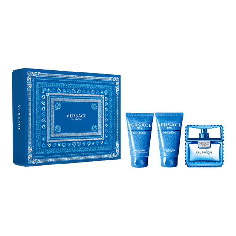 Versace Man Eau Fraiche zestaw woda toaletowa 50 ml + balsam po