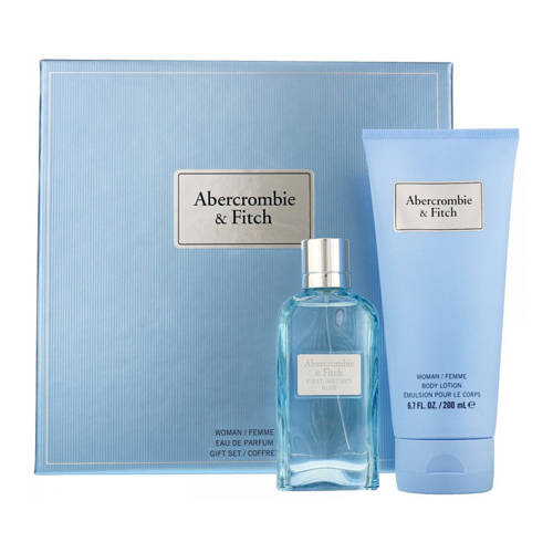 Abercrombie & Fitch First Instinct Blue woman  zestaw - woda perfumowana  50 ml + balsam do ciała 200 ml