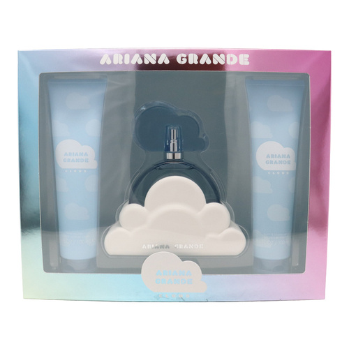 Ariana Grande Cloud zestaw - woda perfumowana 100 ml + balsam do ciała 100 ml + żel pod prysznic 100 ml
