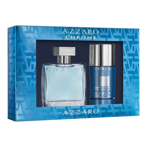 Azzaro Chrome  zestaw - woda toaletowa  50 ml + dezodorant sztyft 75 ml