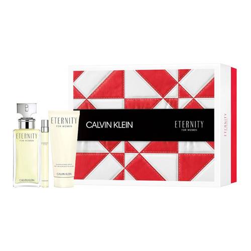 Calvin Klein Eternity for Women  zestaw - woda perfumowana 100 ml + woda perfumowana  10 ml + balsam do ciała 100 ml
