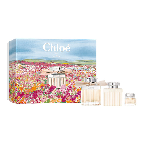 Chloe Eau de Parfum zestaw - woda perfumowana  75 ml + balsam do ciała 100 ml + woda perfumowana 5 ml bez sprayu