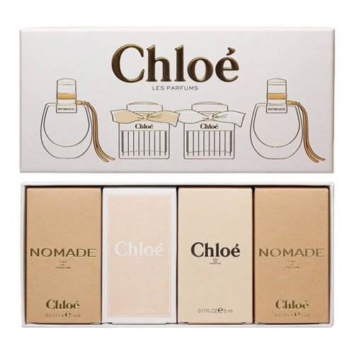 Chloe zestaw - Chloe Eau de Parfum woda perfumowana 5 ml + Chloe Nomade woda perfumowana 5 ml + Chloe Nomade woda toaletowa 5 ml + Chloe Eau de Toilette woda toaletowa 5 ml