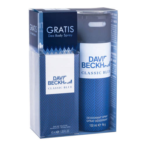 David Beckham Classic Blue zestaw - woda toaletowa  40 ml + dezodorant spray 150 ml