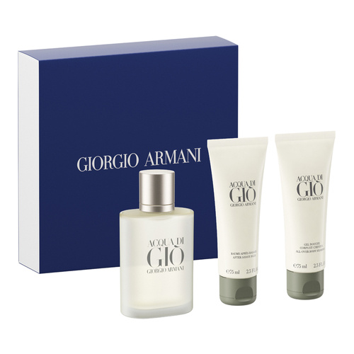Giorgio Armani Acqua di Gio pour Homme  zestaw - woda toaletowa  50 ml + balsam po goleniu 75 ml + żel pod prysznic 75 ml