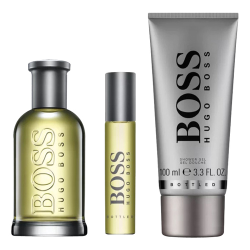 Hugo Boss Boss Bottled zestaw - woda toaletowa 100 ml + woda toaletowa  10 ml + żel pod prysznic 100 ml