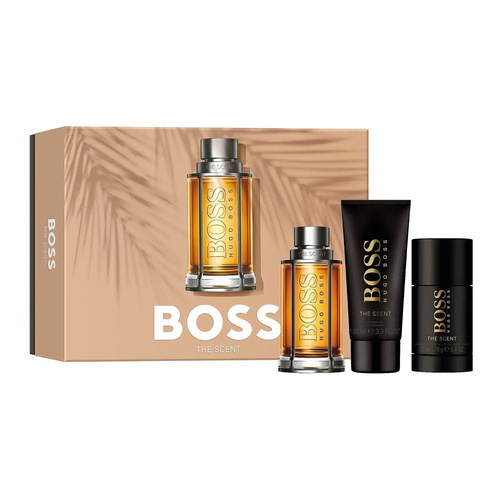 Hugo Boss Boss The Scent  zestaw - woda toaletowa 100 ml + dezodorant sztyft  75 ml + żel pod prysznic 100 ml