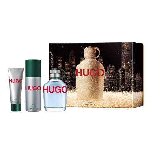 Hugo Boss Hugo Man 2021 zestaw - woda toaletowa 125 ml + dezodorant spray 150 ml + żel pod prysznic  50 ml