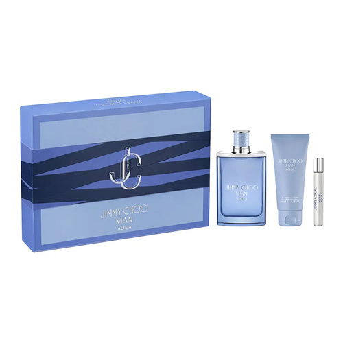 Jimmy Choo Man Aqua zestaw - woda toaletowa 100 ml + woda toaletowa  7,5 ml + żel pod prysznic 100 ml