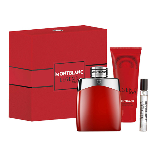 Montblanc Legend Red zestaw - woda perfumowana 100 ml + woda perfumowana   7,5 ml + żel pod prysznic 100 ml