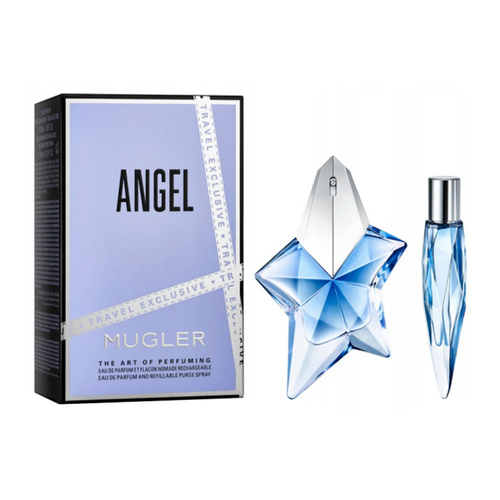 Mugler Angel  zestaw - woda perfumowana  50 ml Refillable + woda perfumowana 10 ml Refillable