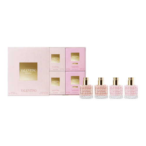 Valentino zestaw miniaturek - Donna woda perfumowana 2 x 6 ml + Donna Acqua woda toaletowa 2 x 6 ml