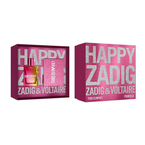 Zadig & Voltaire This Is Love! for Her zestaw - woda perfumowana  50 ml + kosmetyczka