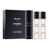 Chanel Bleu de Chanel Eau de Parfum woda perfumowana  20 ml + 2 x 20 ml - Refill wkład uzupełniający